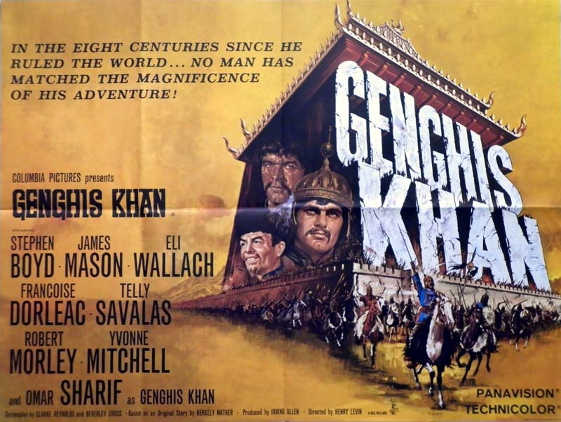 Genghis Khan Poster, UK Quad, 1965