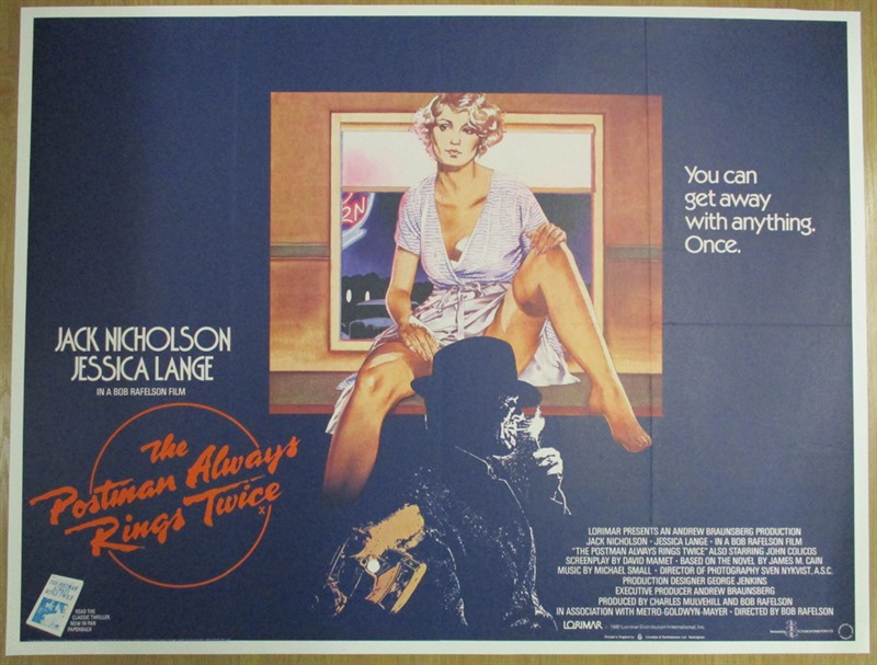The Postman Always Rings Twice Poster, UK Quad, 1981, Fair Vic