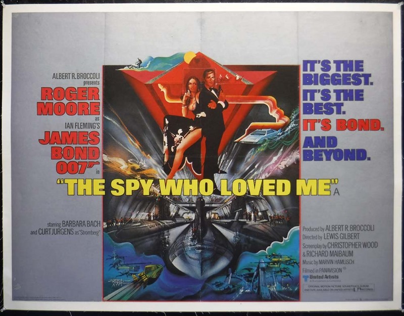 The Spy Who Loved Me Poster, UK Quad, 1977, Peak Bob