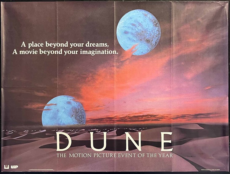 thumbnail image 2 of DUNE Movie Poster (1984) - Sci-Fi Classic Reproduction - Made In USA 2 of 6