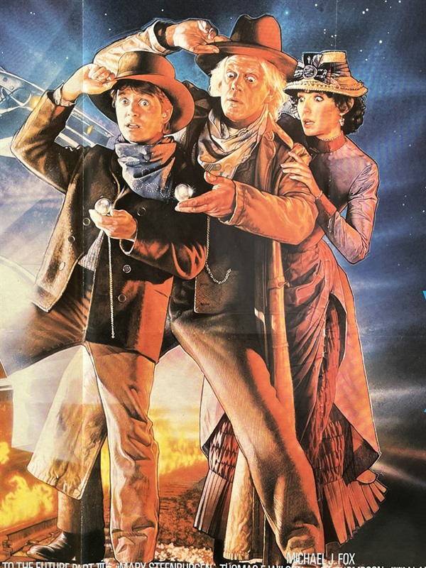 Back To The Future III Poster, UK Quad, 1990, Struzan Drew