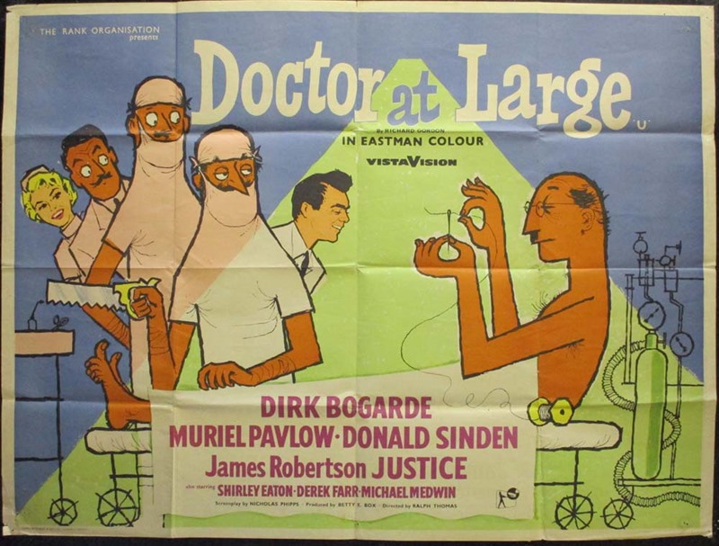 “Doctor At Large” Original One Sheet Poster - Film Poster - Movie Poster