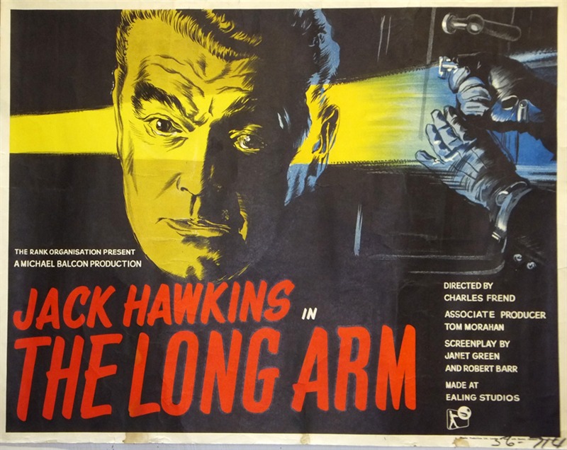 The Long Arm Poster, UK 1/2Sheet (20"x 28", 51cm x 71cm), 1955