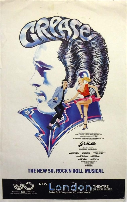 Grease (theatre) Poster, 1973