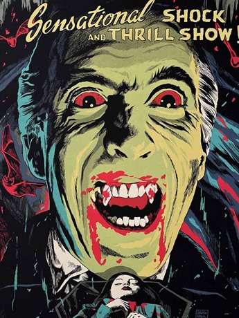 Dracula (1958) Poster, Mondo/AMP (24"x 36", 61cm x 91.5 cm), 1958