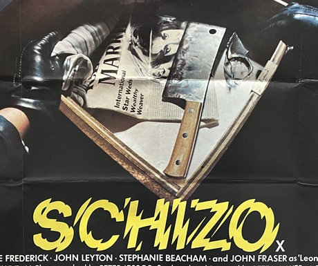 Schizo Poster, UK Quad, 1976
