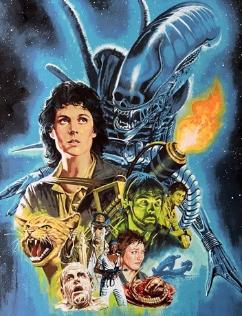 Alien Poster, Mondo/AMP (24"x 36", 61cm x 91.5 cm), 1979, Mann Paul