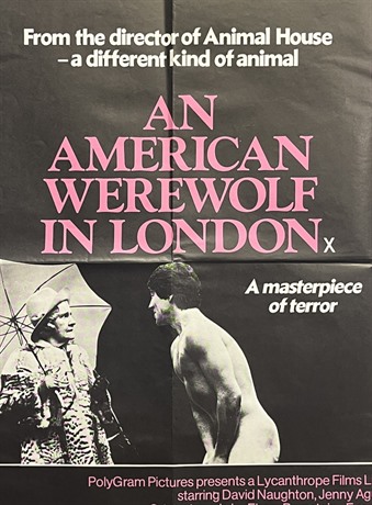 An American Werewolf In London Poster, UK Quad, 1981